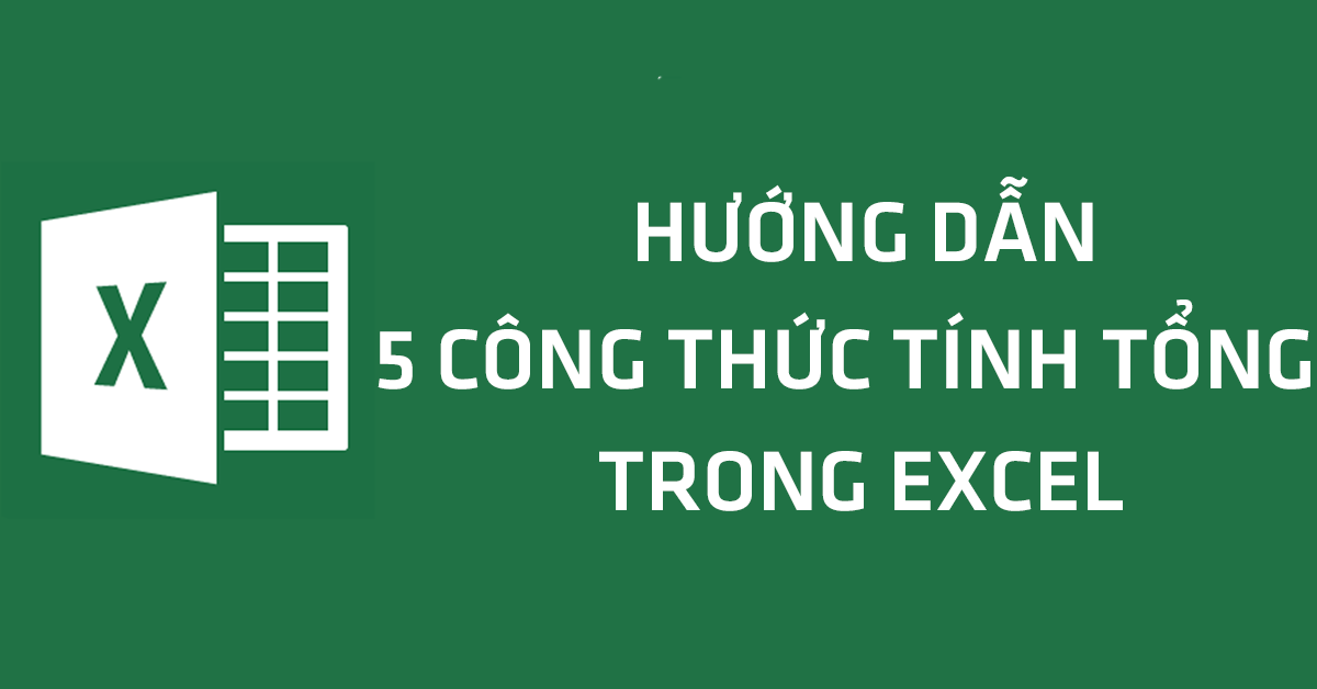 hàm cộng trong excel