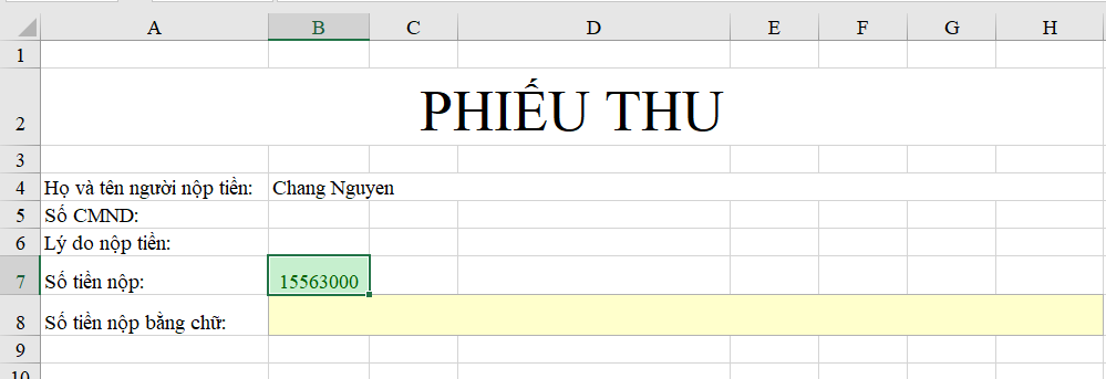 lập công thức số tiền bằng chữ trong excel