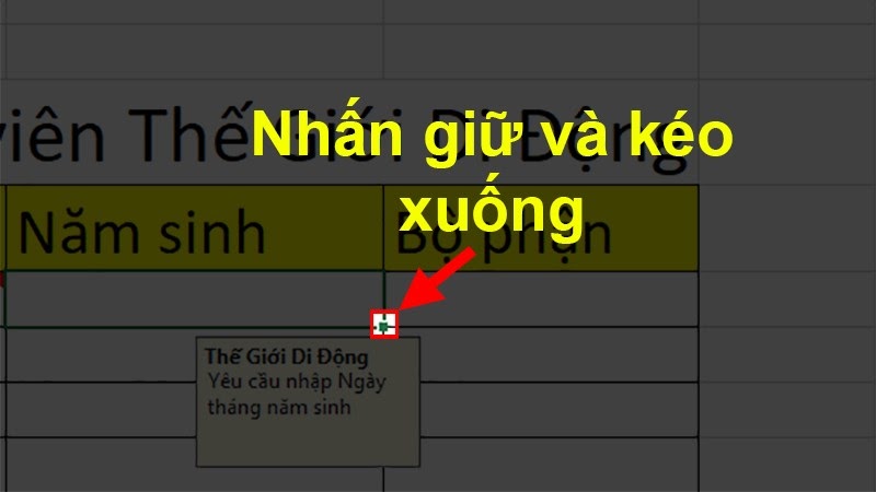 ghi chú trong excel