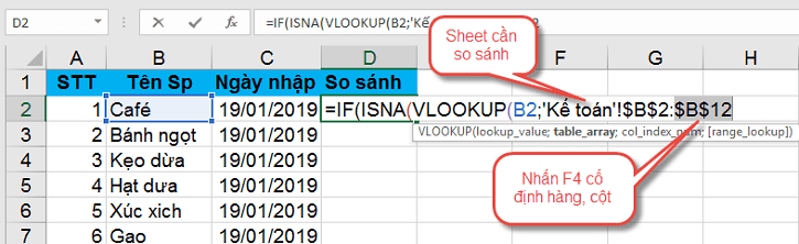 so sánh 2 file excel