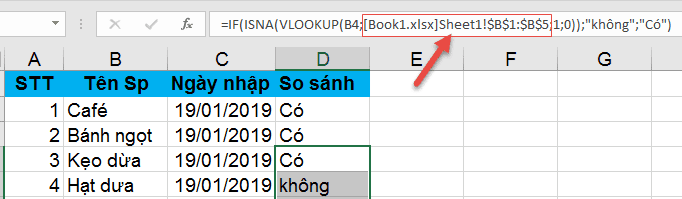 so sánh 2 file excel