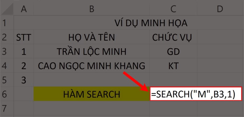 hàm search