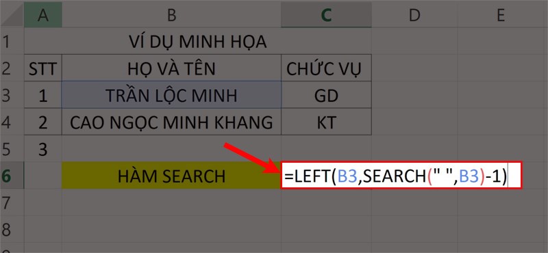 hàm search