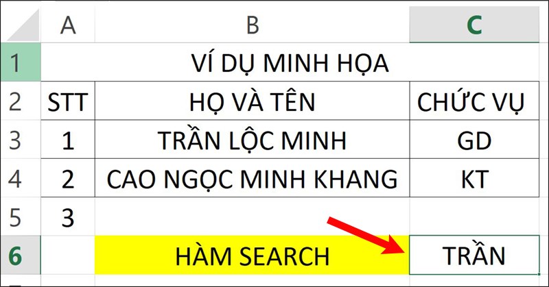 hàm search