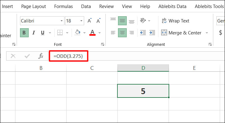 hàm làm tròn trong excel