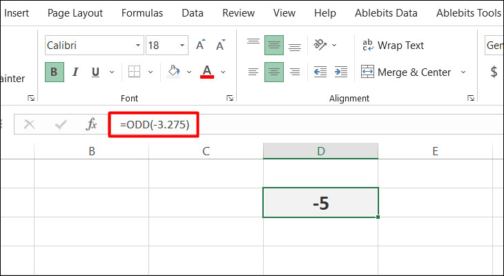 hàm làm tròn trong excel