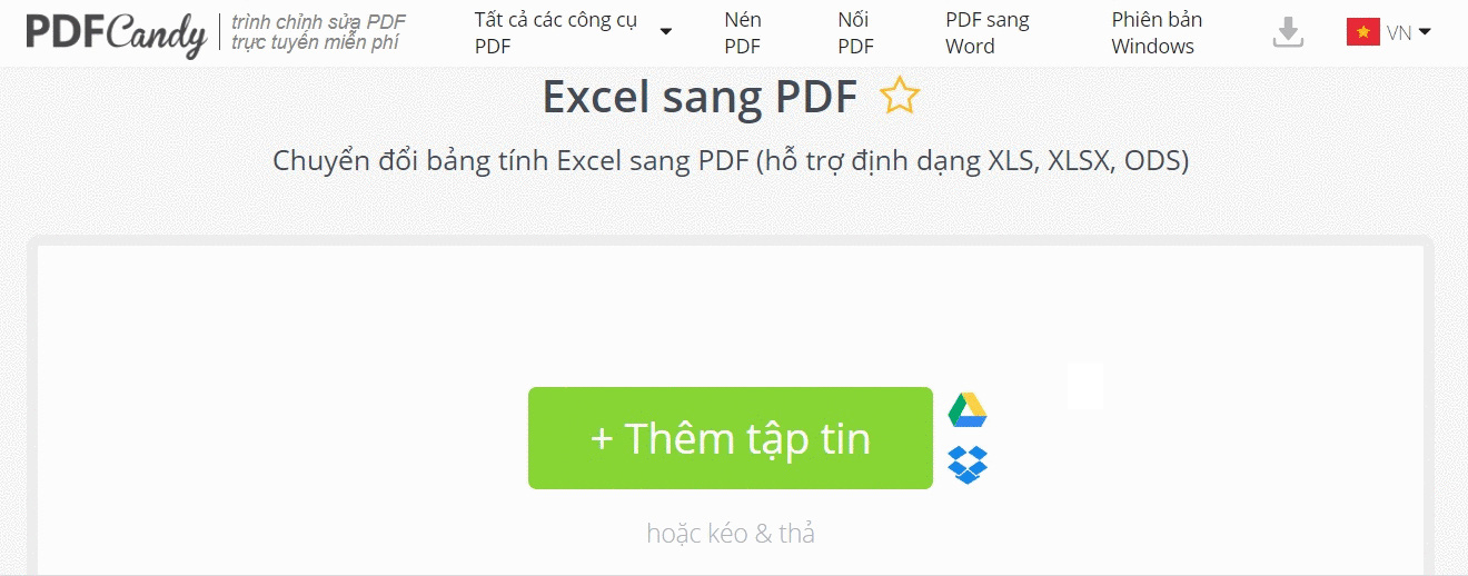 cách chuyển file excel sang pdf