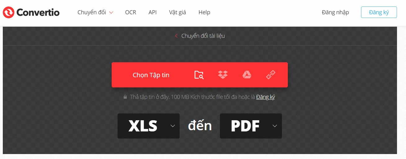 cách chuyển file excel sang pdf