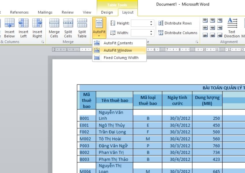 chuyển file excel sang word