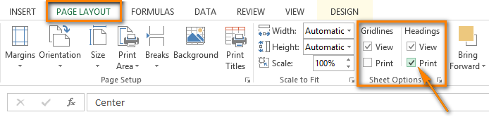 lặp lại tiêu đề trong excel