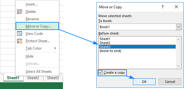 copy sheet trong excel