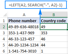 hàm left trong excel