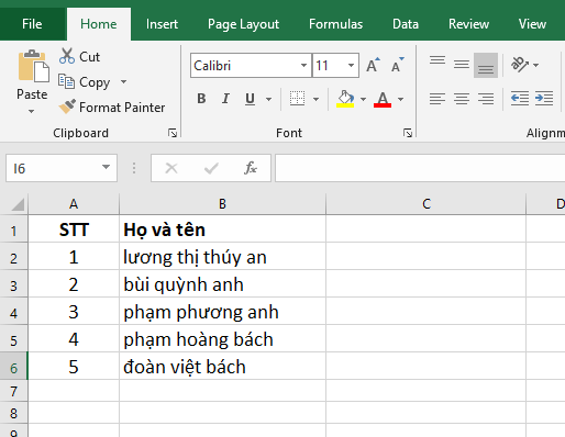 viết hoa chữ cái đầu trong excel