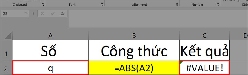 trị tuyệt đối trong excel