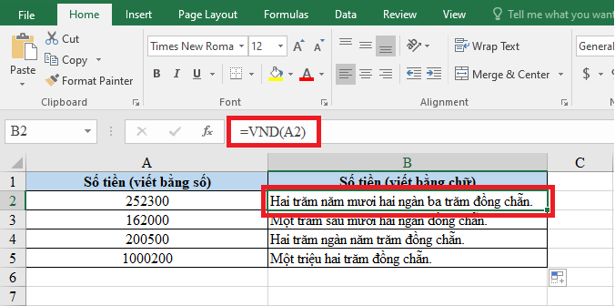 đổi số thành chữ trong excel