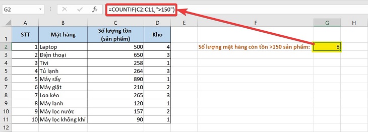 các hàm thông dụng trong excel