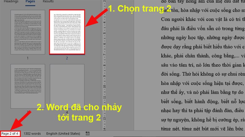 copy 1 trang trong word