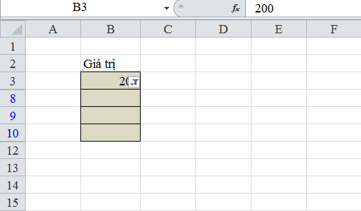 lỗi value trong excel