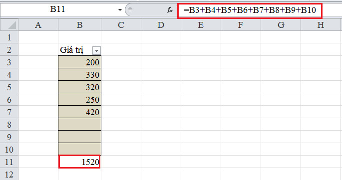 lỗi value trong excel