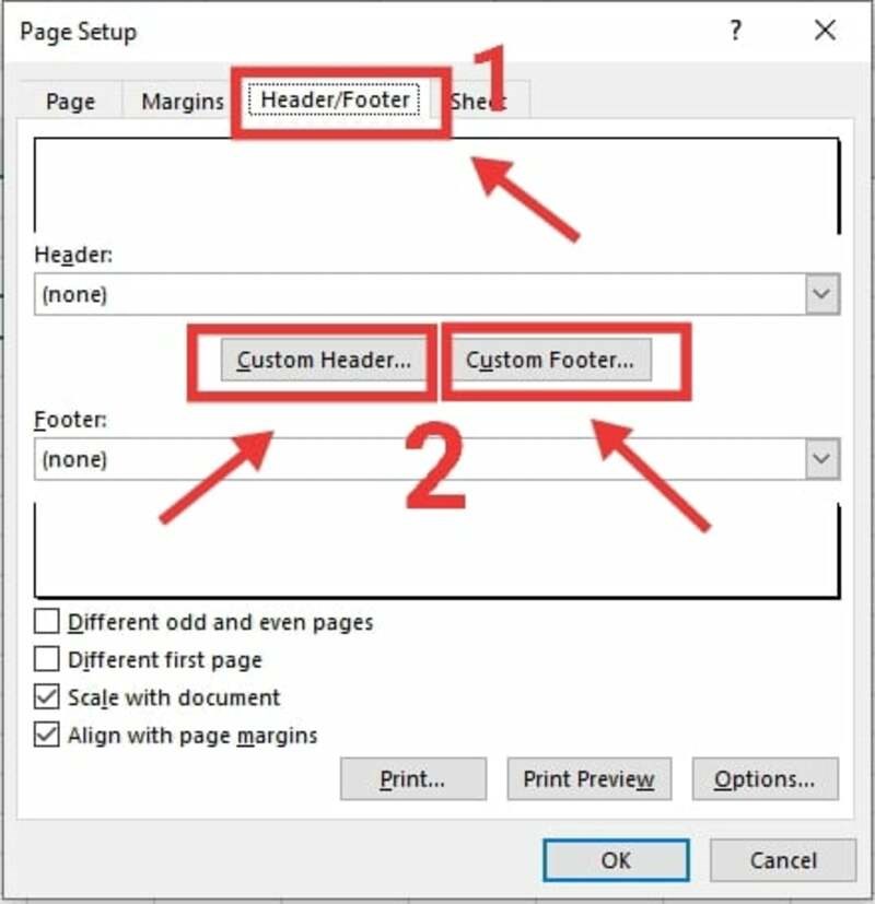 đánh số trang excel