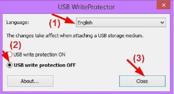 xử lý lỗi usb báo device media is write-protected