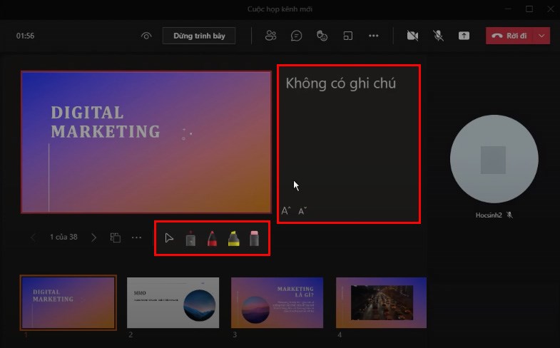 cách trình chiếu powerpoint