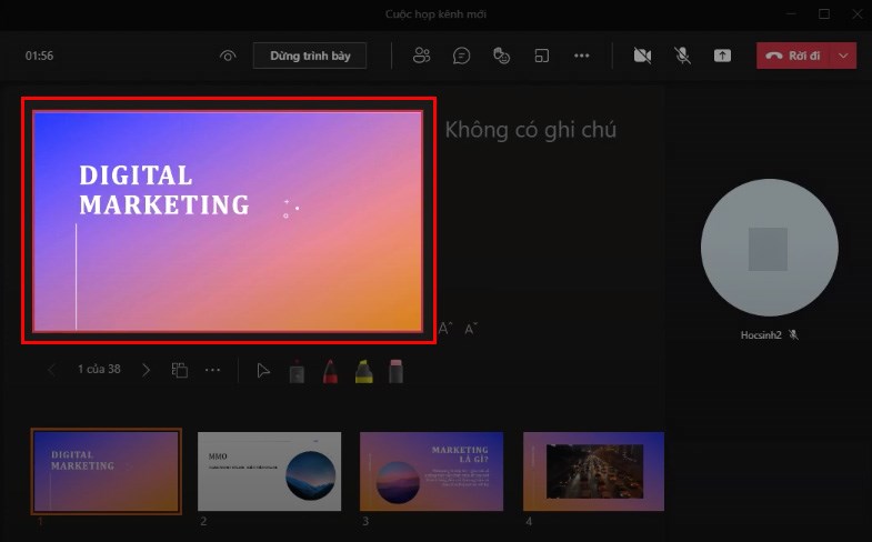 cách trình chiếu powerpoint