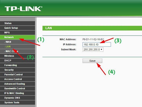 cài đặt wifi tp link