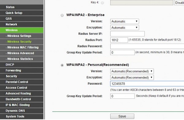 cài đặt wifi tp link