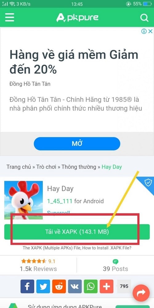 cách tải hayday