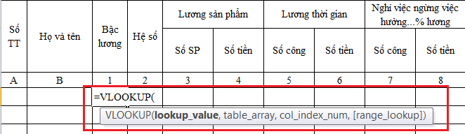 tạo mẫu bảng lương trên excel