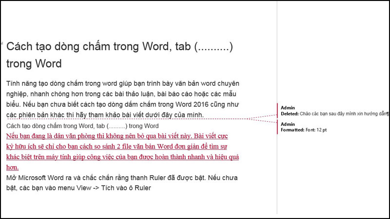 so sánh 2 file word