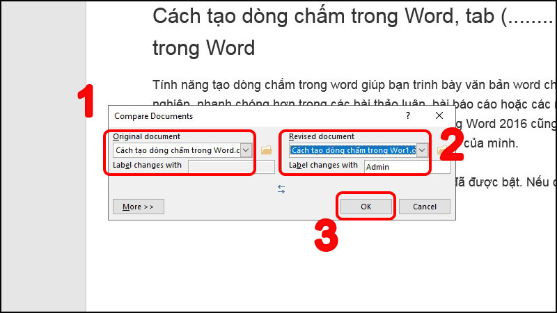 so sánh 2 file word