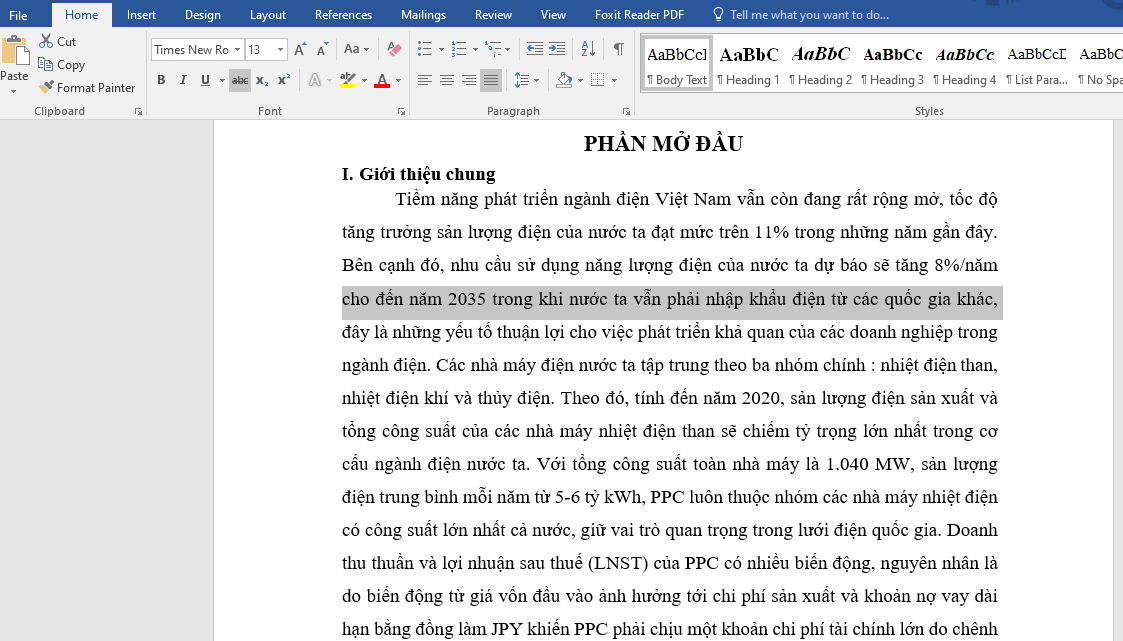 gạch ngang chữ trong word