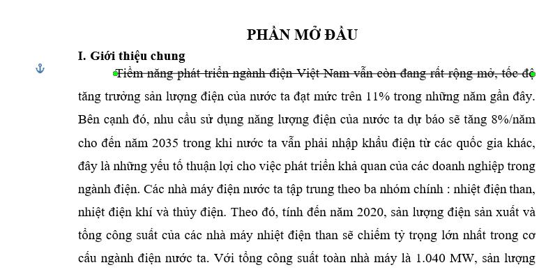 gạch ngang chữ trong word