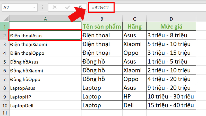 hàm vlookup nhiều điều kiện