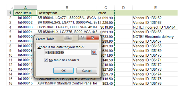 phím tắt chèn dòng trong excel