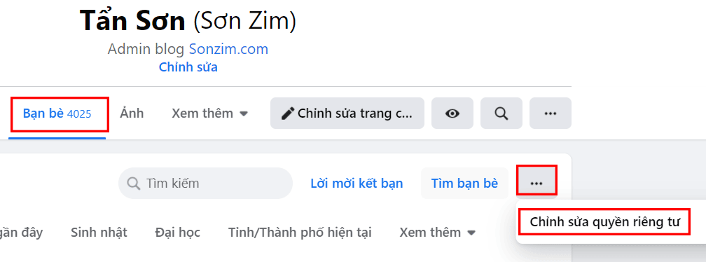 cách hiện người theo dõi trên facebook