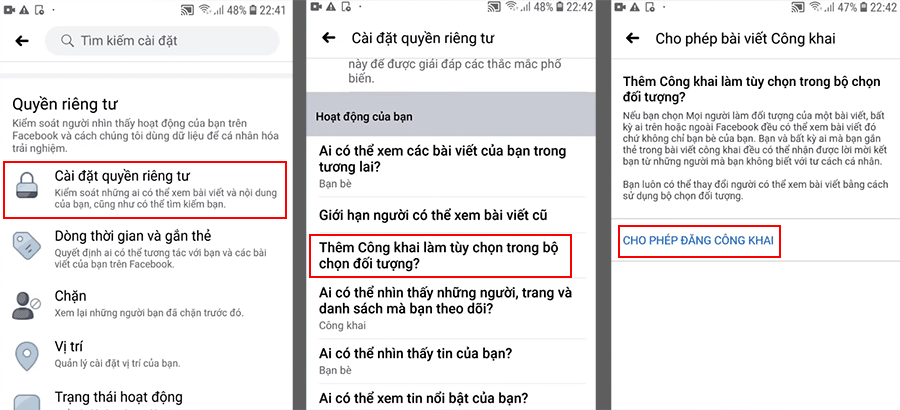 cách hiện người theo dõi trên facebook