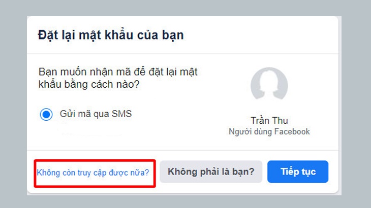 cách lấy lại mật khẩu facebook