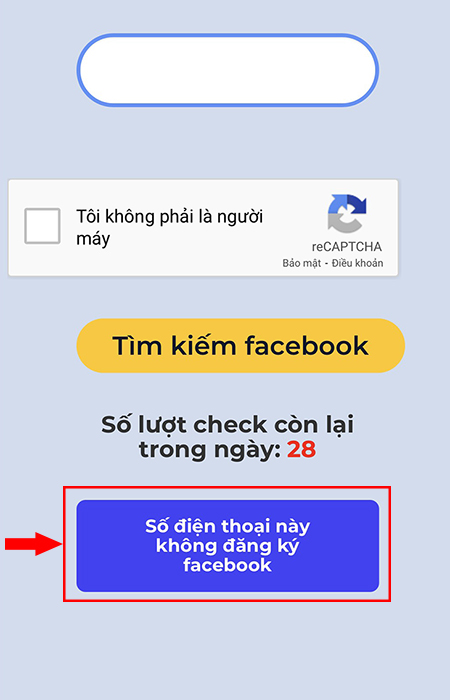 tìm facebook qua số điện thoại