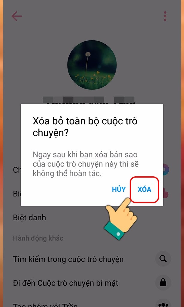 cách xoá nhiều tin nhắn trên messenger