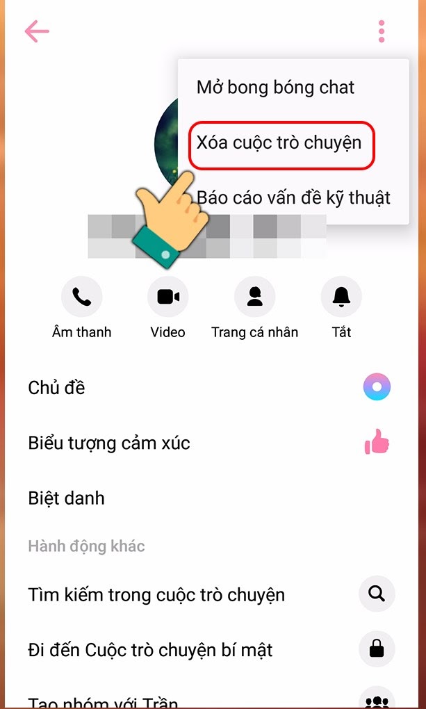 cách xoá nhiều tin nhắn trên messenger